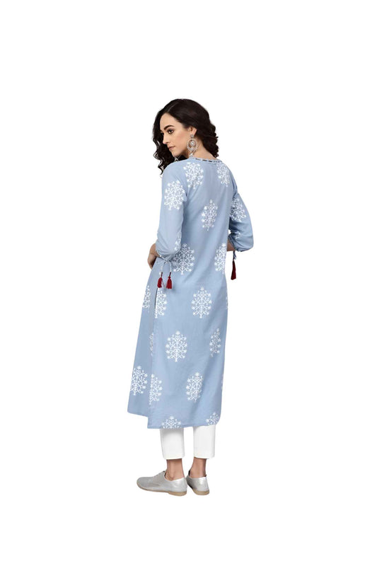 Rear view focusing on embroidery detail