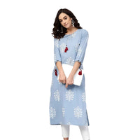 Kurti isolated against pure white, like a floating breeze