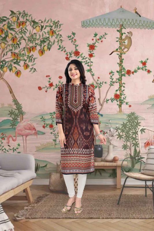 Front view against waking desert, fabric rippling like heat waves