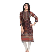Isolated front view—brown as a nomad's secret