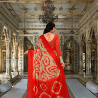 Macro of enigmatic patterns on dual-tone georgette