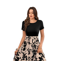 Front view of the Botanical Reverie dress without background