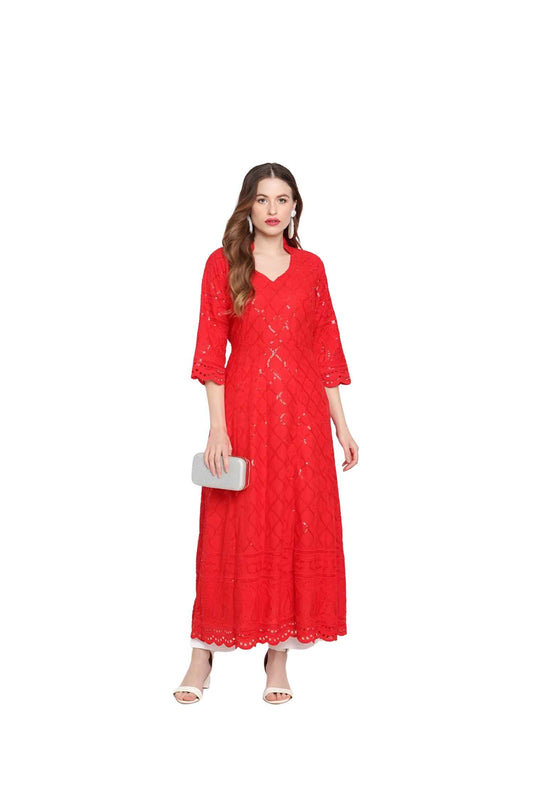  Kurti standing alone like a flame in the dark