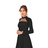Focused shot on neckline and upper chest detail
