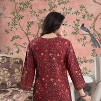 Back detail showing print like ash taking flight