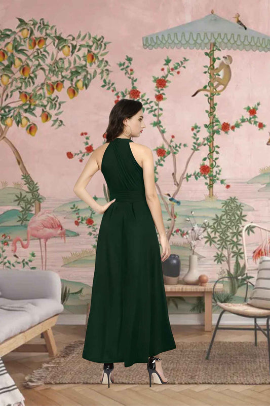 Rear angle showing hem's organic distortion