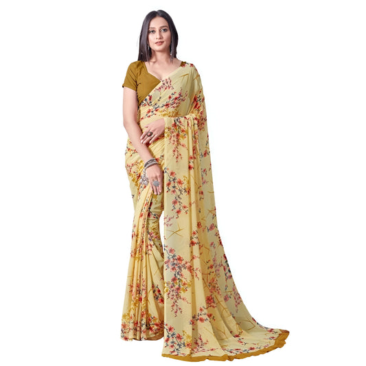 Georgette fluidity showing print movement