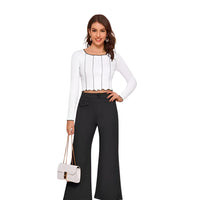  Clean front view of white crop top—pristine and fierce