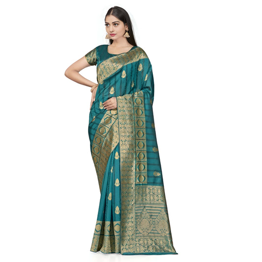 Draped over, fabric glowing like pure silk cloth