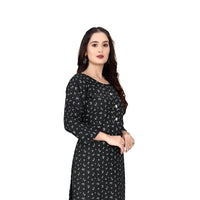 Side view of kurti showing sleeve design and flow