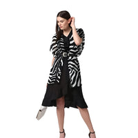 Front studio image of short sleeve black shrug by CELESTINA