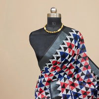 Studio front image showing color distribution and blouse pairing