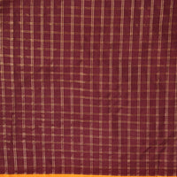 Zoomed-in checkered pattern on cotton-silk