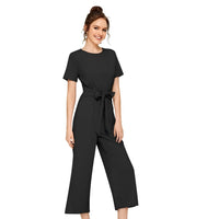 Studio left profile with cap sleeve and waist fit – white background