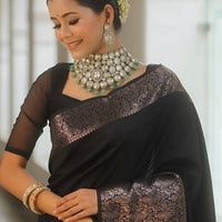  Model standing tall in dramatic drape