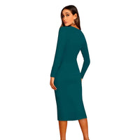 Back pose without background showing sleek fit