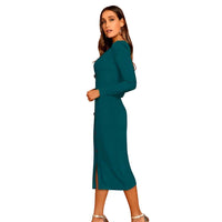 Side view of Morpich dress without background