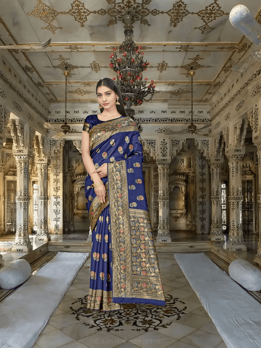 Saree draped under 