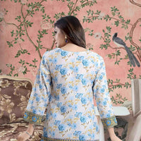Back yoke seams like illuminated manuscript margins