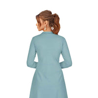Isolated back view of pista knit dress without background