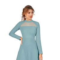  Pista monochrome dress front cutout with no background