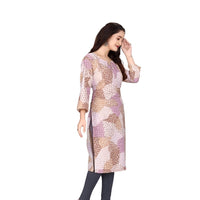 Left profile showing sleeve structure and body drape