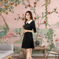 Zoomed shot of the white collar – sharp, clean, bold