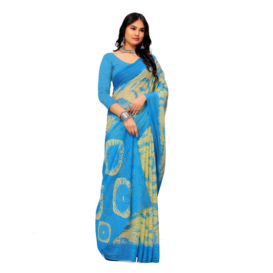 Georgette drape test showing fluiditY