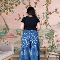 Back silhouette showing print and breezy structure