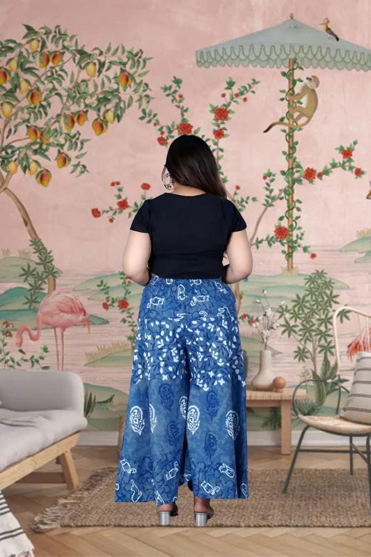 Back silhouette showing print and breezy structure