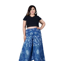  Isolated front image of sky-blue ethnic palazzo