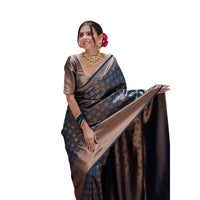 Front pose of saree on white background
