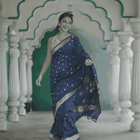 Mid-step shot in palace ambience, storytelling in fabric