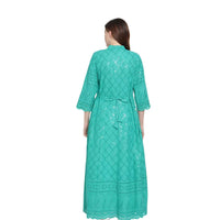 Clear back view highlighting embroidery