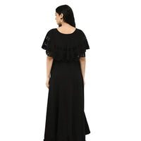 Studio back image of CELESTINA black evening dress