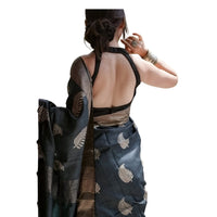  Drape and blouse area clearly visible
