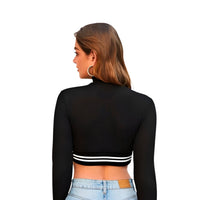 Rear view—clean black with smooth stretch finish