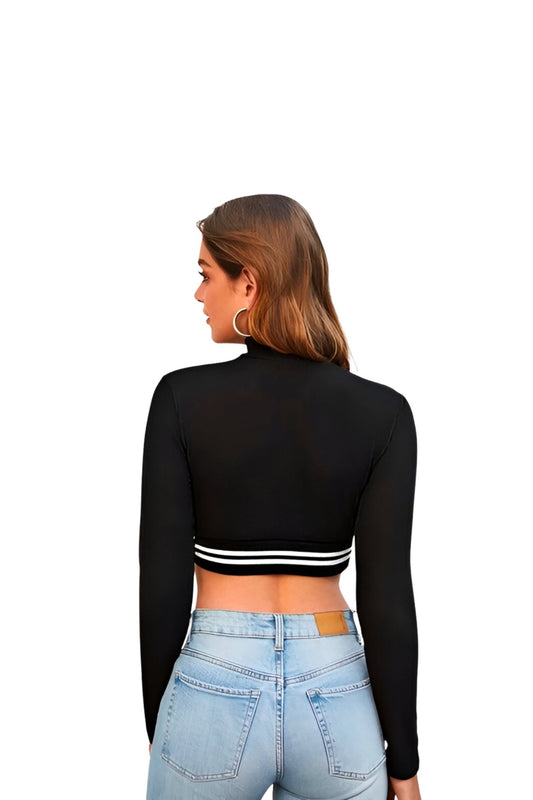 Rear view—clean black with smooth stretch finish