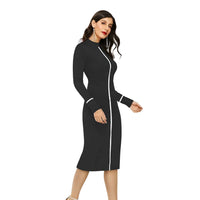 Side profile in no background studio shot