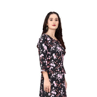 Right side profile showing kurti flare and shoulder structure