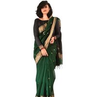 Studio shot with direct front view of the saree