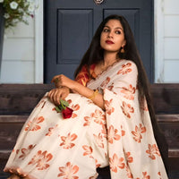 Left profile showing pleats and drape in soft contrast