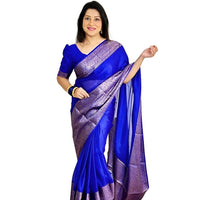 Studio front shot with crisp pleating in soft Lichi silk – white background
