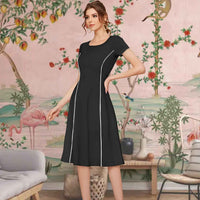 Mid-closeup showing neckline and sleeve flow
