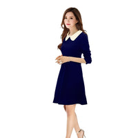 Focus on collar and neckline – white contrast