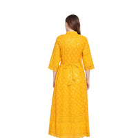 Full rear view of embroidery artistry