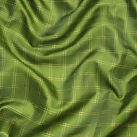 Studio close-up of border detailing on soft cotton silk