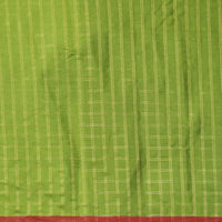 Studio close-up of border detailing on soft cotton silk