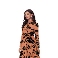  Side pose with no background showing body-fit and sleeve detail