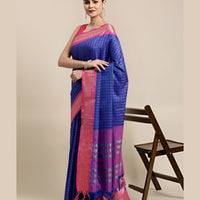 Studio front image showing rich royal blue drape